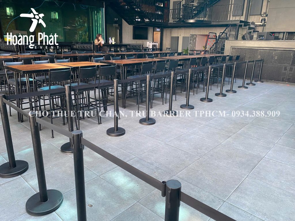 cho thuê trụ inox, trụ barrier