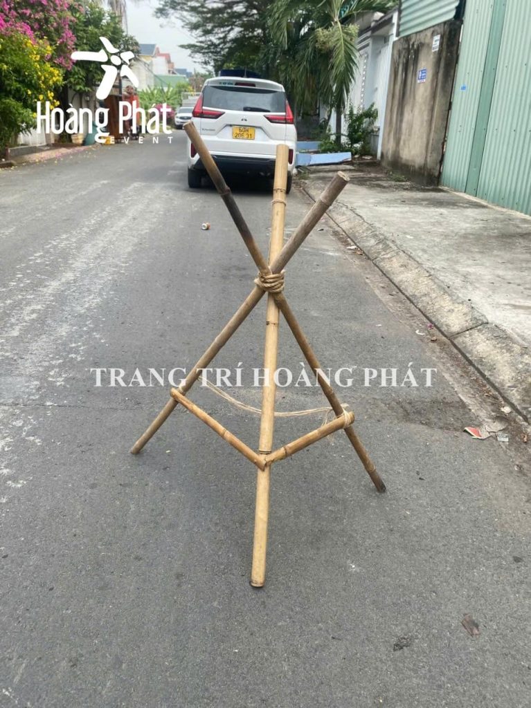 kệ tre trang trí, đôn tre