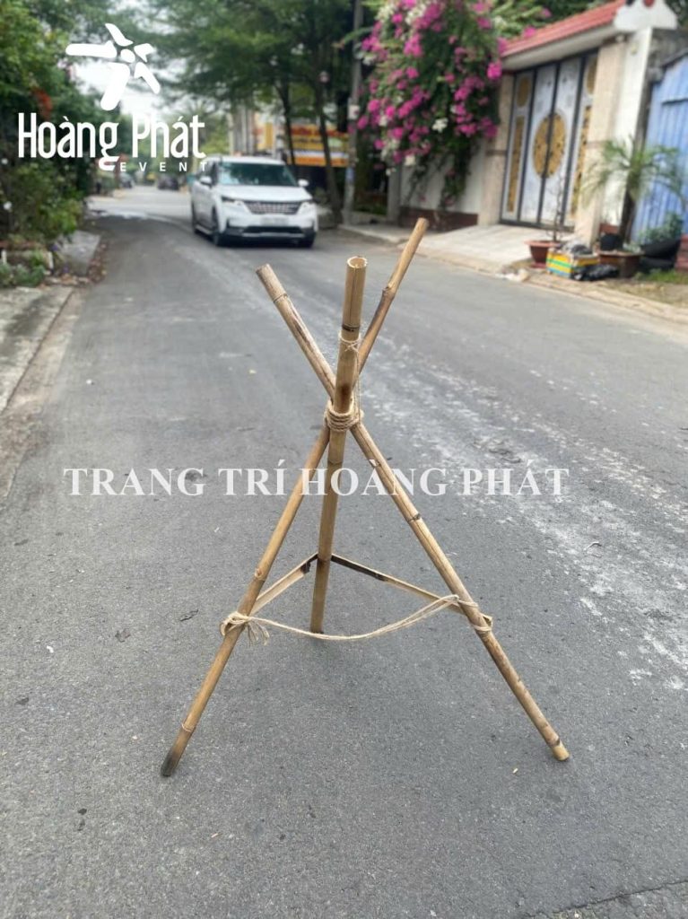 kệ tre trang trí, đôn tre