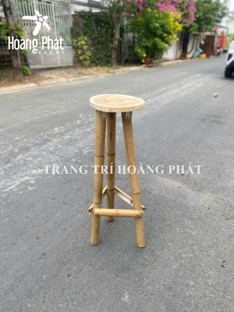 kệ tre trang trí, đôn tre