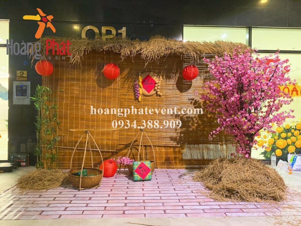 cho thuê cây đào giả 