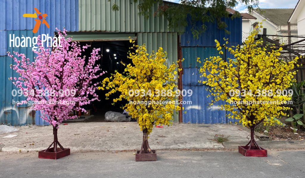 cho thuê cây mai giả