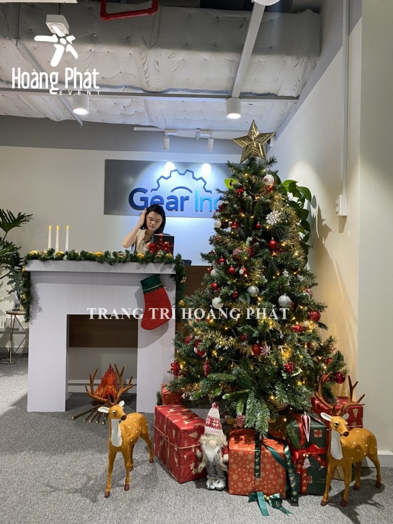 lò sưởi trang trí noel giáng sinh