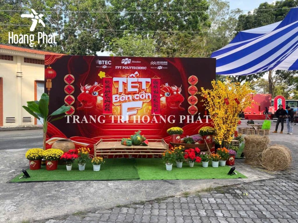 trang trí tiểu cảnh tết văn phòng tphcm