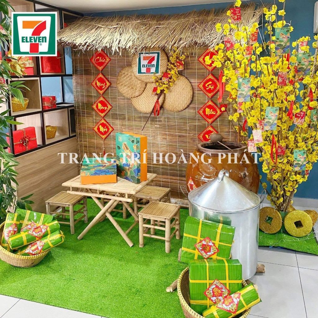 trang trí tiểu cảnh tết xưa cũ
