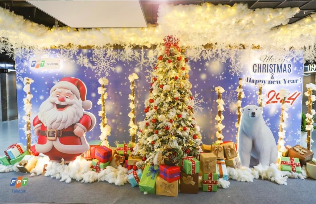 tiểu cảnh trang trí noel giáng sinh