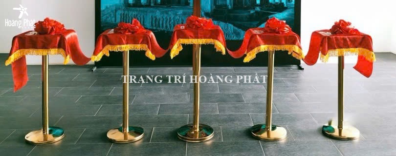 cho thuê trụ cắt băng khai trương khánh thành