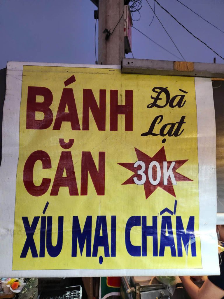 bánh căn đà lạt thủ đức tphcm