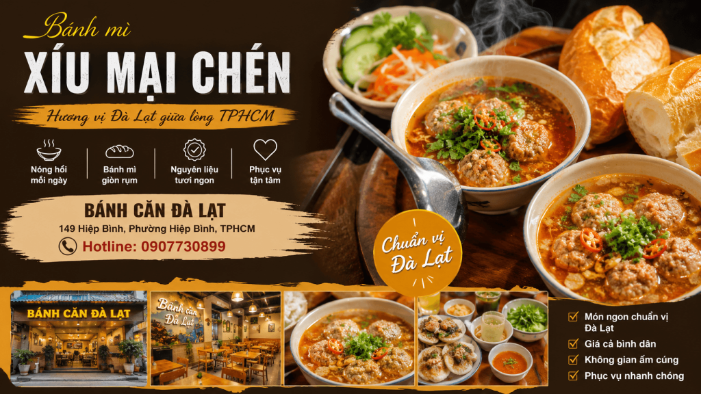 bánh mì xíu mại chén tphcm