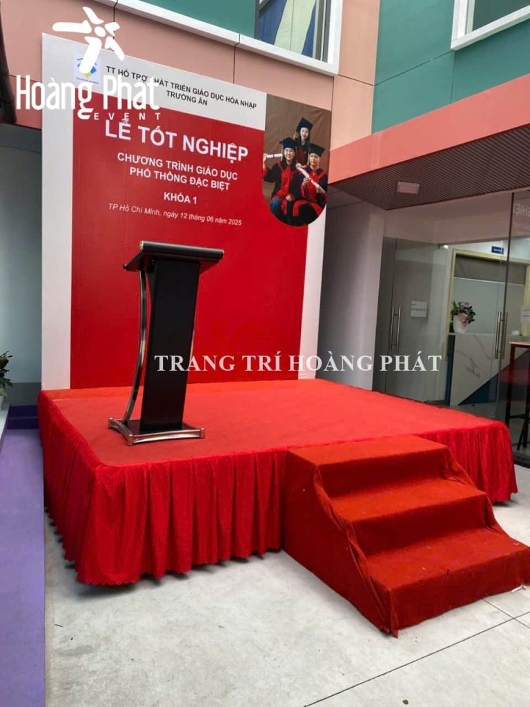 cho thuê bục phát biểu