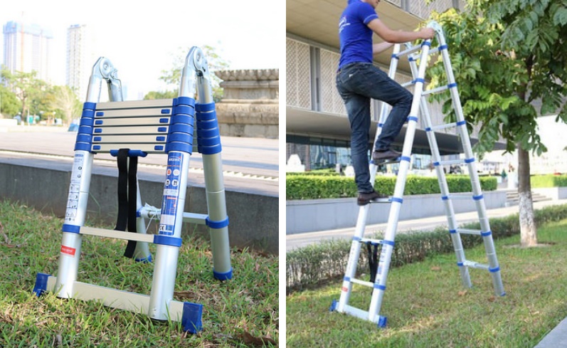 cho thuê thang nhôm xếp rút chữ a