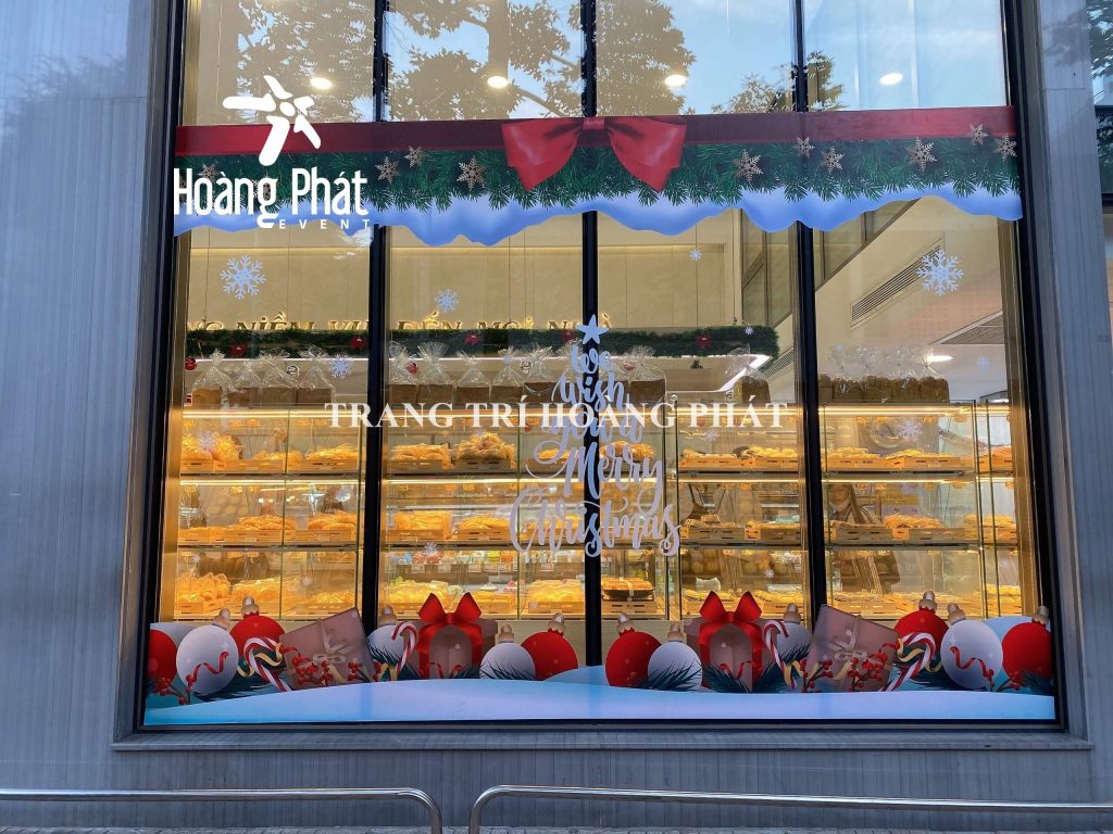 dán decal trang trí Noel