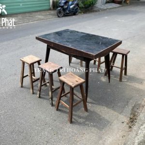cho thuê bàn ghế chữ nhật cổ xưa