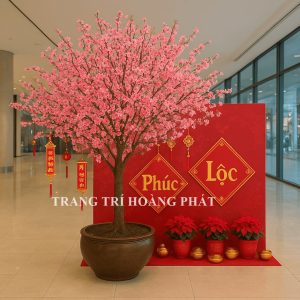 bán cây đào giả trang trí